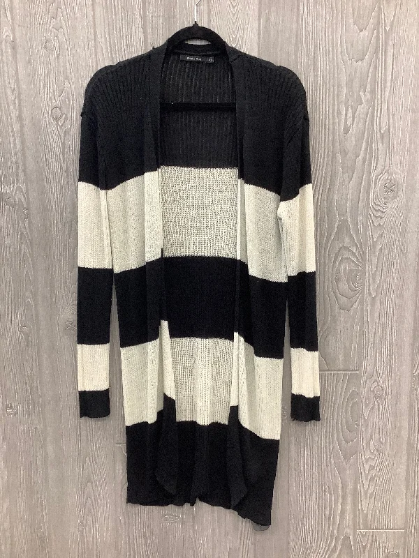 Special Discount Cardigan By Doe & Rae In Striped Pattern, Size: L