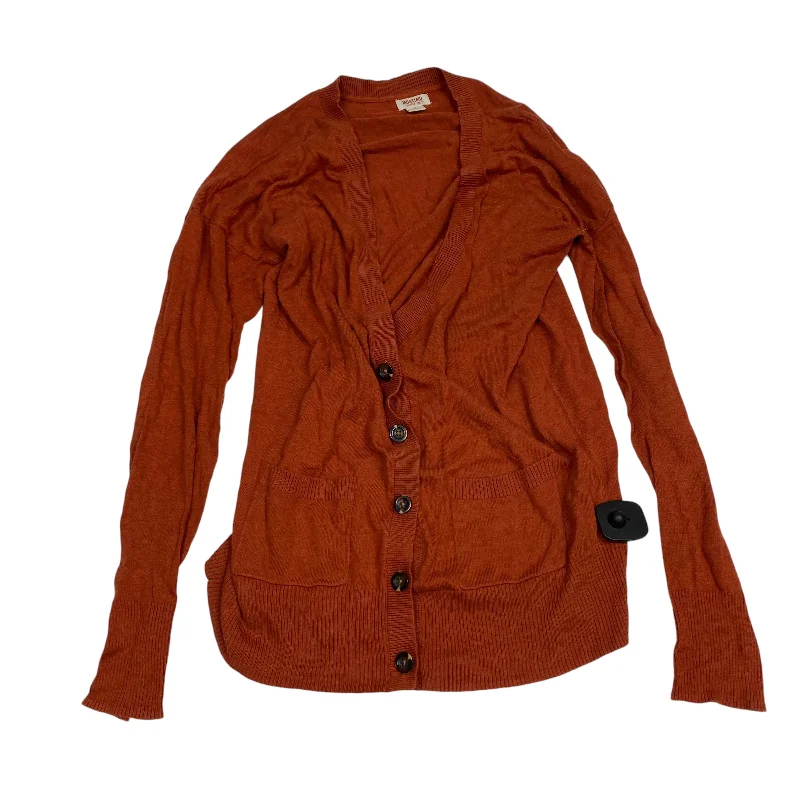Super Sale Cardigan By Mossimo In Orange, Size: M