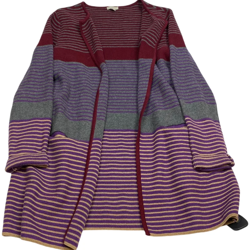Super Sale Cardigan By Talbots In Grey & Red, Size: S