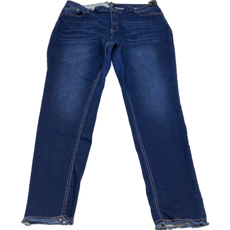 Price Slash Jeans Jeggings By Ashley Stewart In Blue Denim, Size: 20
