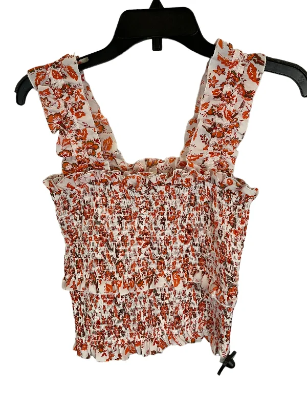 Orange Top Sleeveless A Loves A, Size Xs