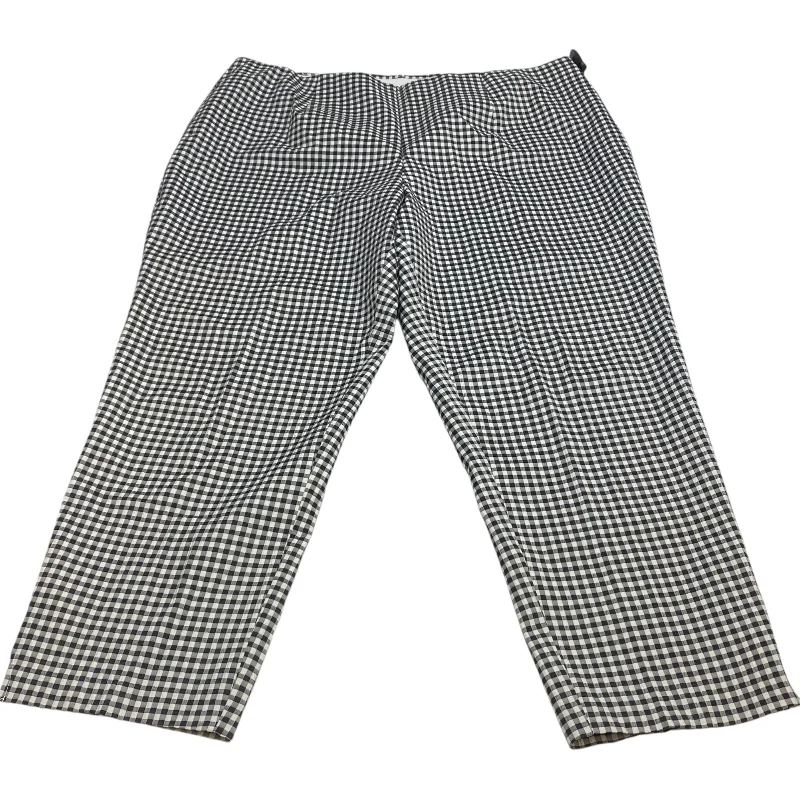 Can't Be Beat Pants Other By Cato In Black & White, Size: 22Womens