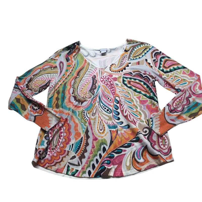 Bargain Bin Sweater By Chicos In Multi-colored, Size: M