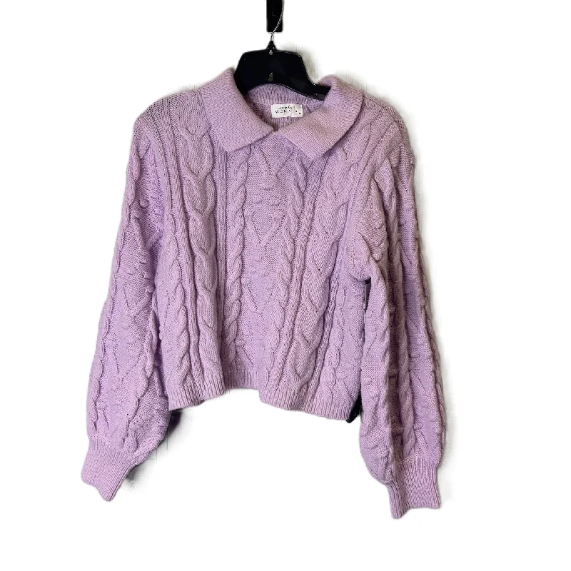 Take Advantage Sweater By Emily Wonder In Purple, Size: S