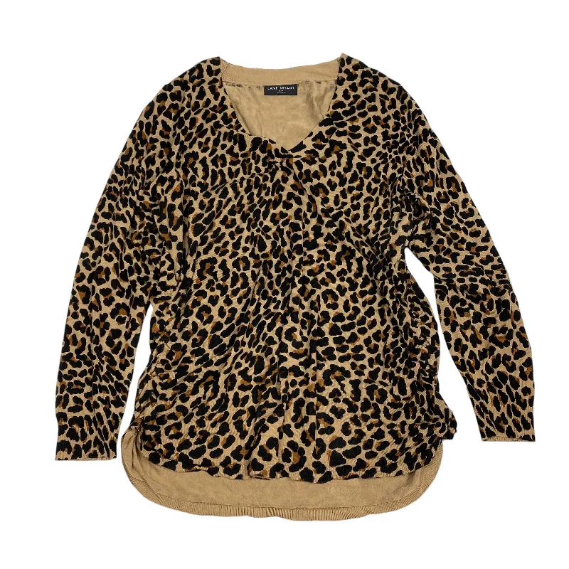 New Markdowns Sweater By Lane Bryant In Animal Print, Size: 3x