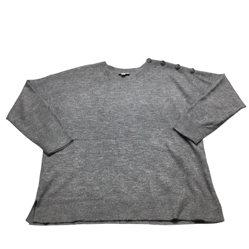 Holiday Sale Sweater By Loft In Grey, Size: Xl