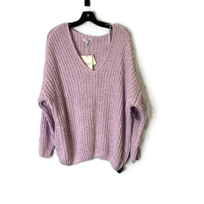 Final Clearance Sweater By Miracle In Pink, Size: M