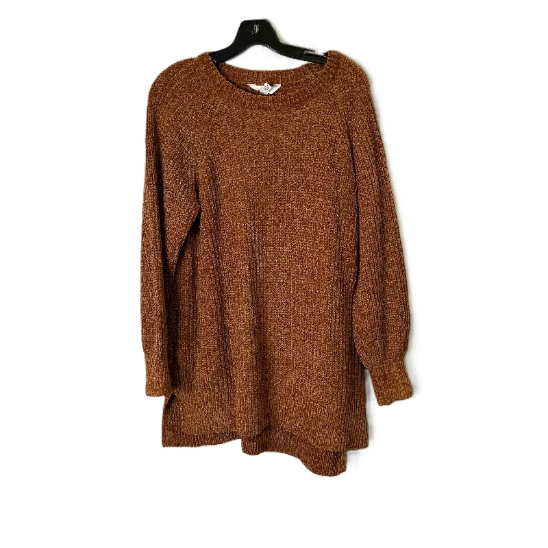 Daily Deals Sweater By Time And Tru In Orange, Size: M