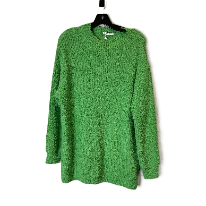 Must-Have Deals Sweater By Zara In Green, Size: L