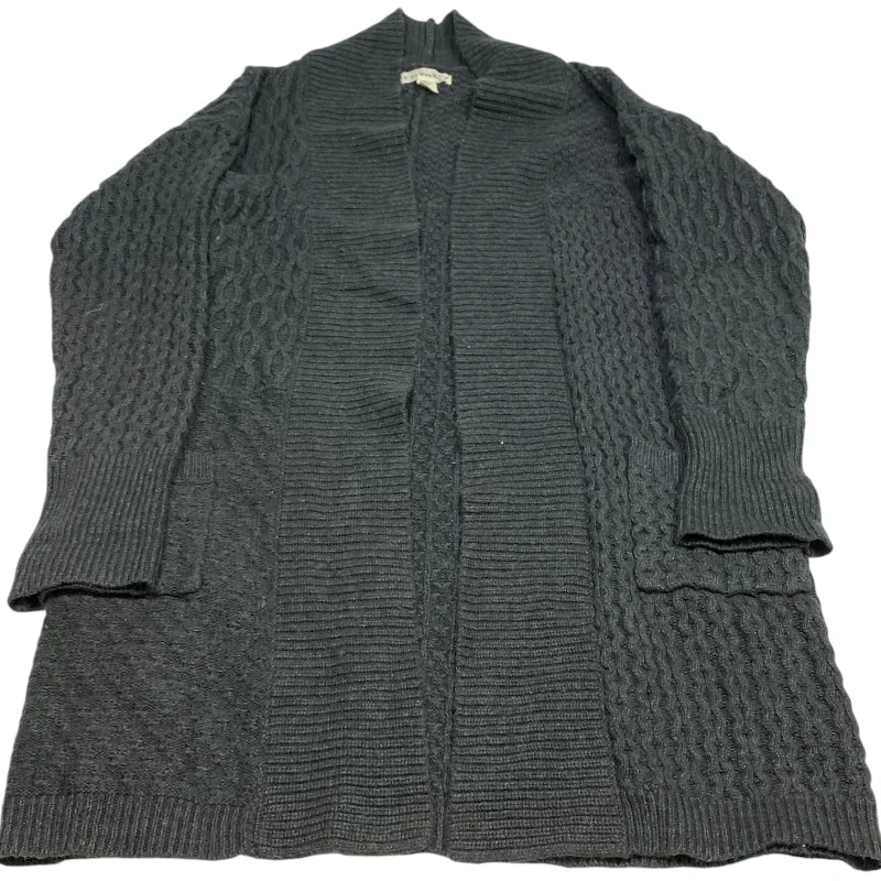 Bargain Prices Sweater Cardigan By If It Were Me In Grey, Size: L