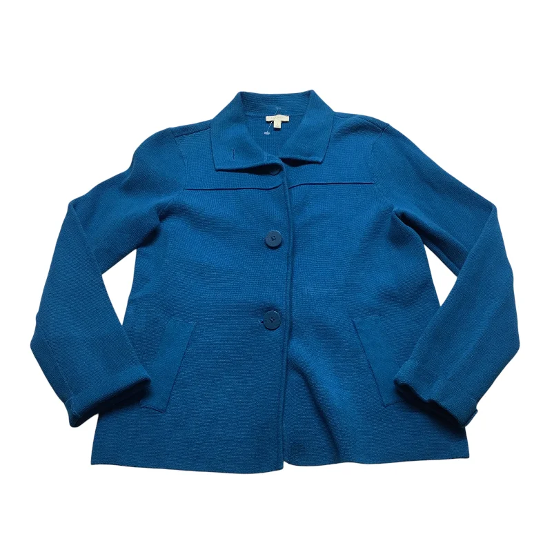 Price Cut Sweater Cardigan By Talbots In Blue, Size: S
