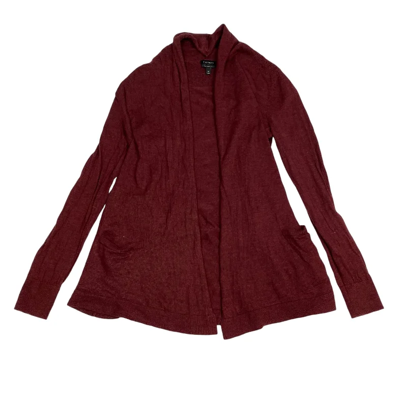 Shop and Save Sweater Cardigan By Talbots In Red, Size: M