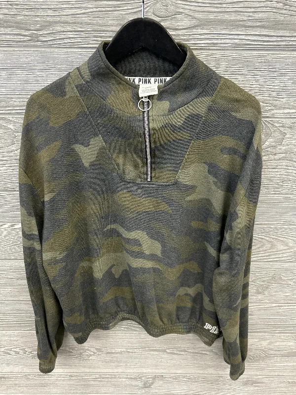 Weekend Flash Sale Sweatshirt Collar By Pink In Green, Size: M