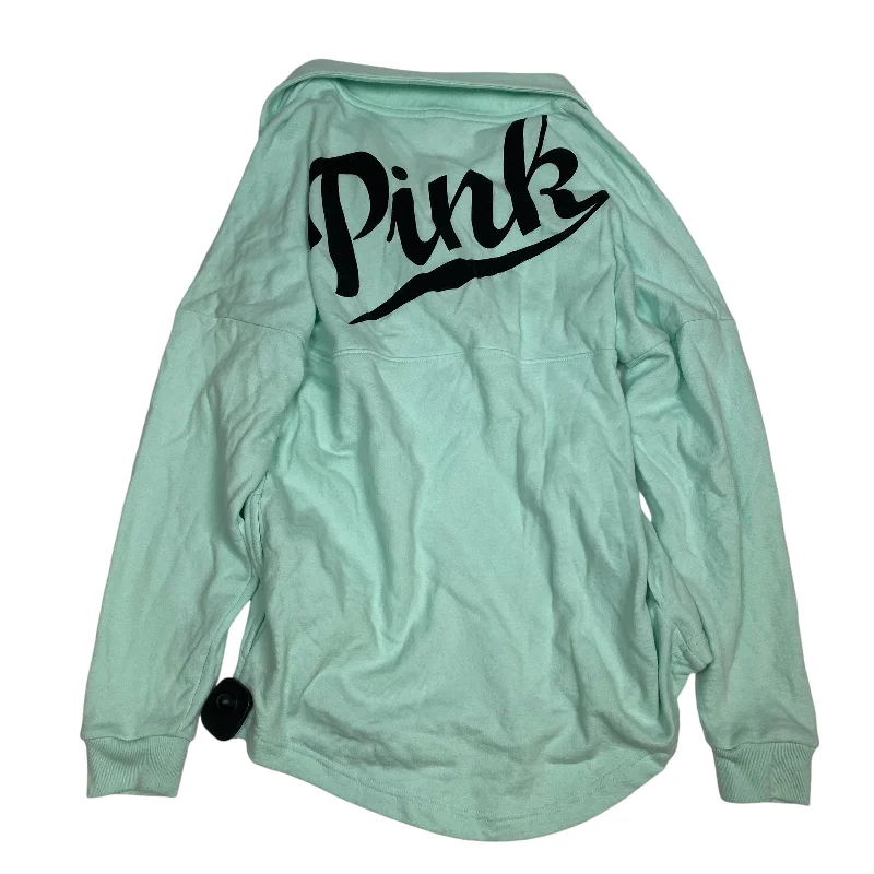 Hot Deal Sweatshirt Collar By Pink In Green, Size: S