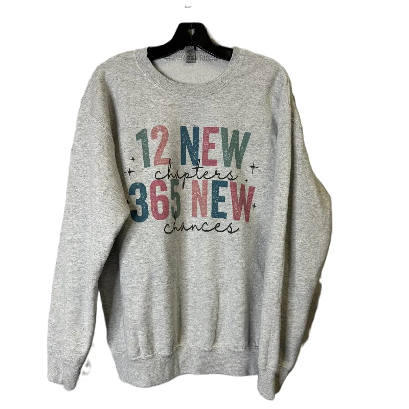 Massive Deals Sweatshirt Crewneck By Gildan In Grey, Size: M