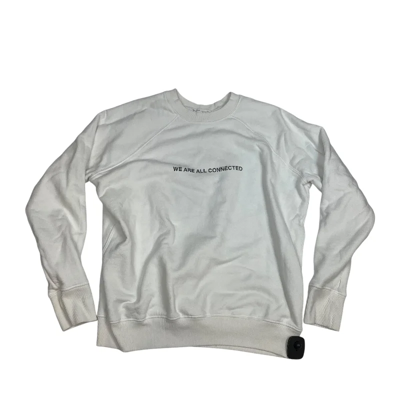 Hurry In Sweatshirt Crewneck By Spiritual Gangster In White, Size: S
