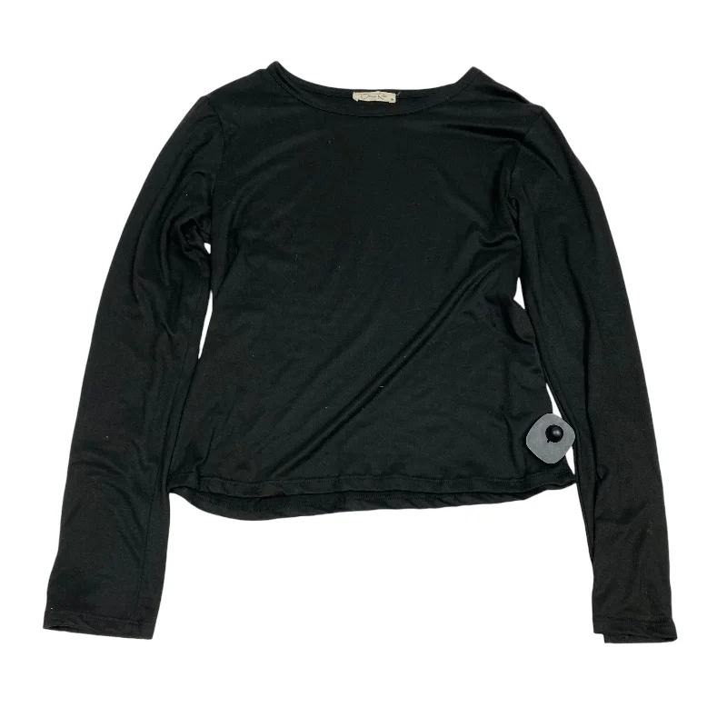 Take Advantage Top Long Sleeve Basic By Olivia Rae In Black, Size: L