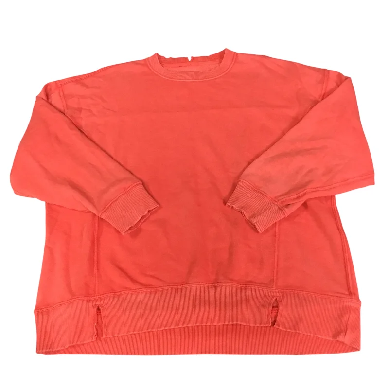 Super Bargain Top Long Sleeve By Aerie In Orange, Size: S