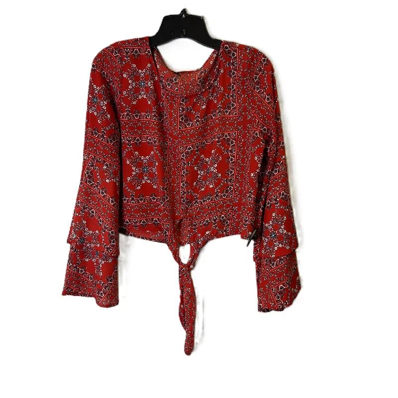 Deal Alert Top Long Sleeve By Altard State In Red, Size: M