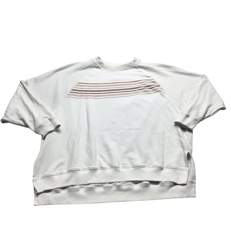 Deep Discounts Top Long Sleeve By American Eagle In White, Size: 2x
