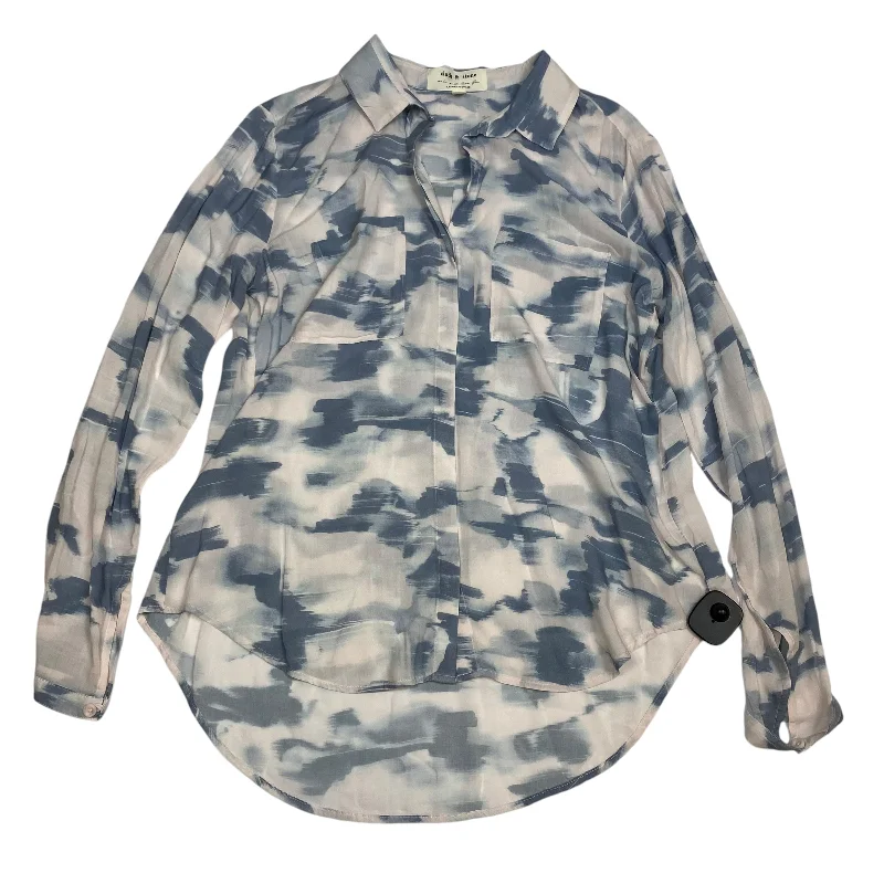 Super Deal Top Long Sleeve By Cloth & Stone In Blue, Size: L