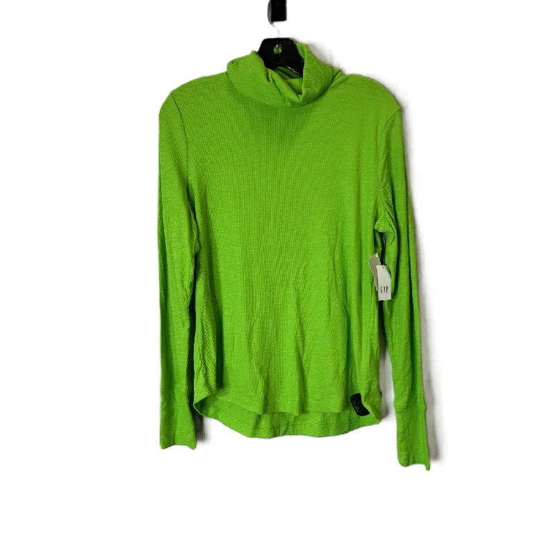 Flash Deals Top Long Sleeve By Gap In Green, Size: L