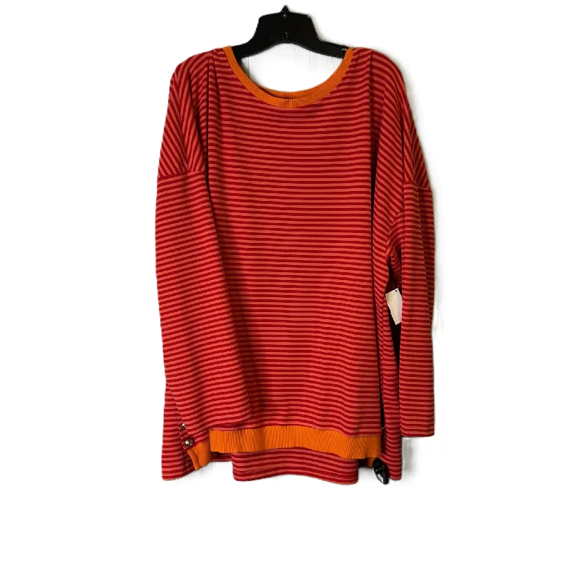 Exclusive Access Top Long Sleeve By House of Halle In Red, Size: 4x
