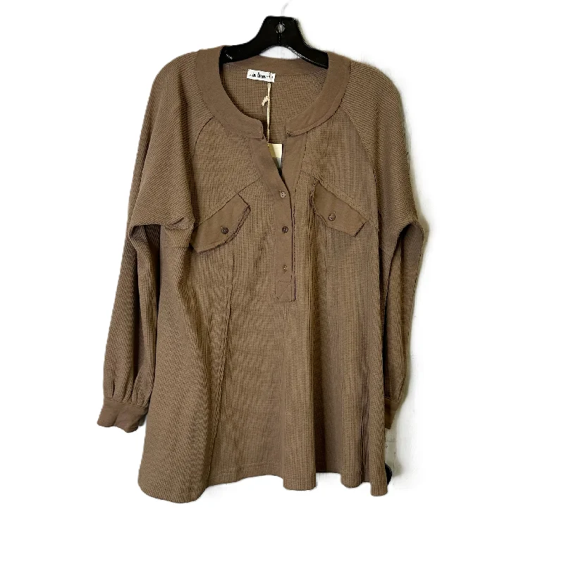 Big Savings Top Long Sleeve By In Bloom In Brown, Size: S