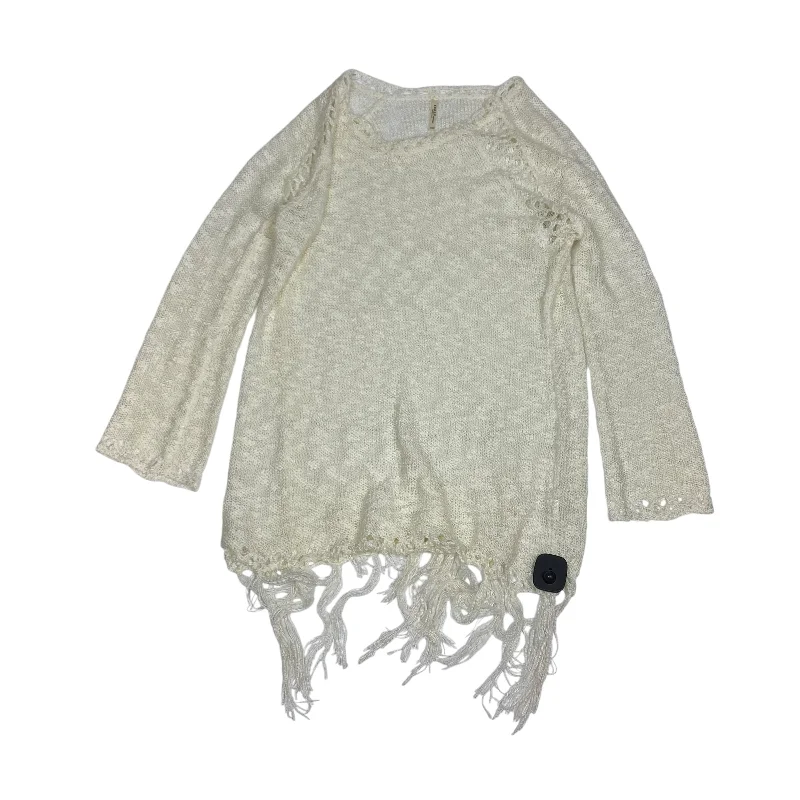 New Markdowns Top Long Sleeve By India Boutique In Cream, Size: Onesize