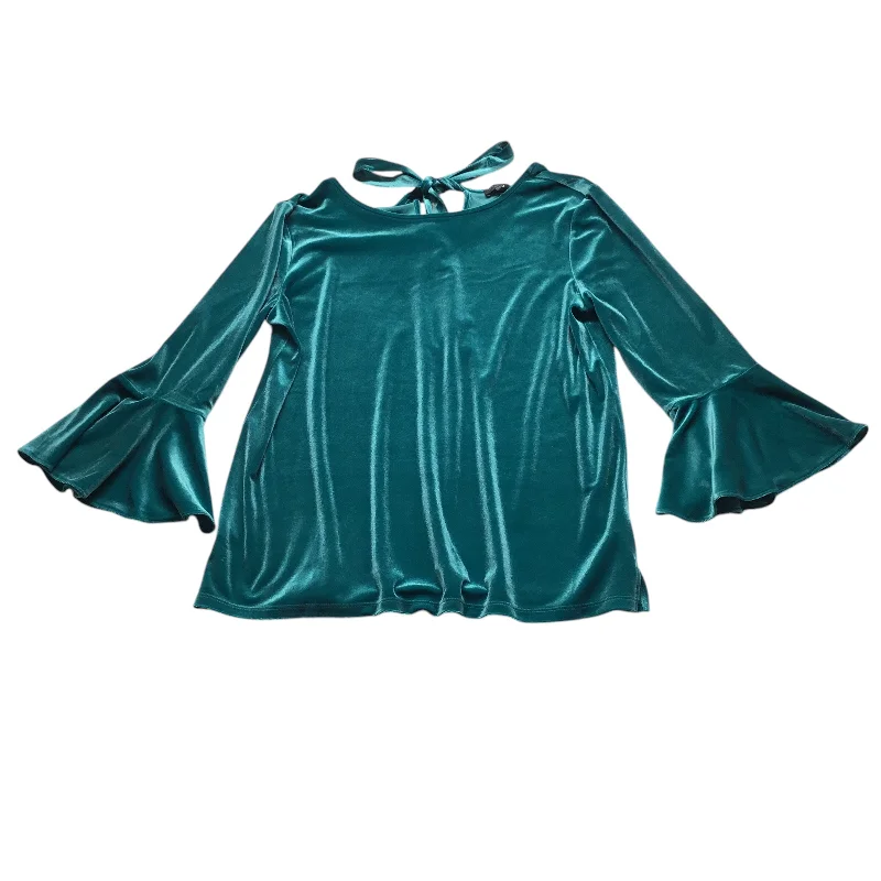 Referral Discount Top Long Sleeve By Limited In Blue, Size: L