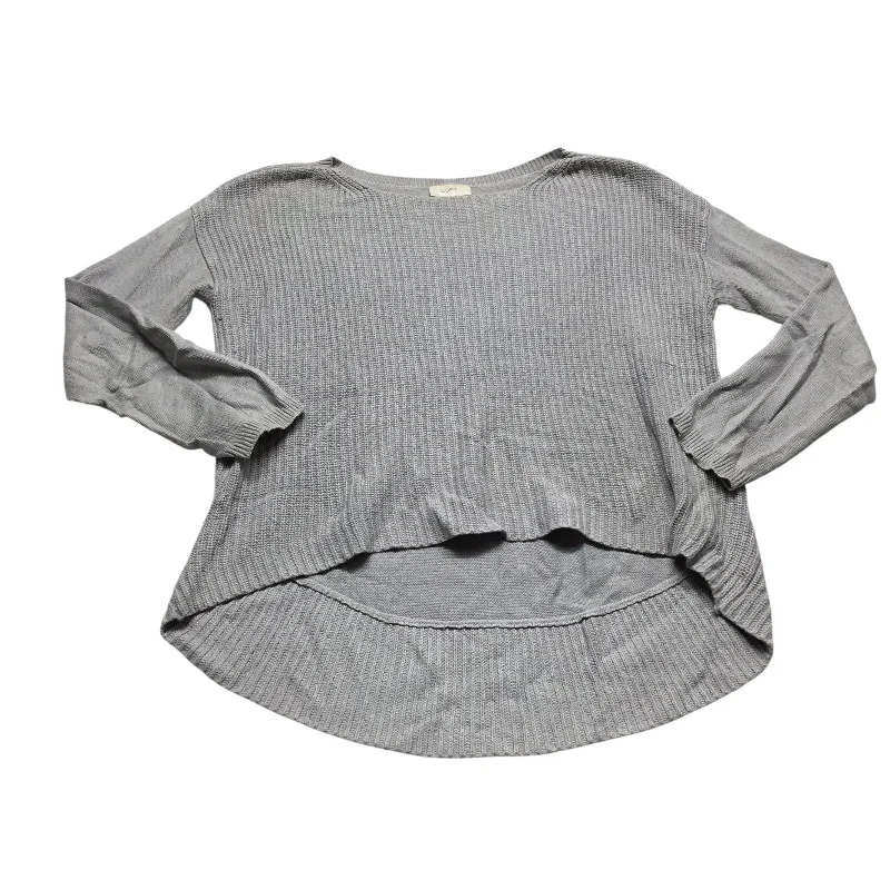Crazy Savings Top Long Sleeve By Loft In Grey, Size: L