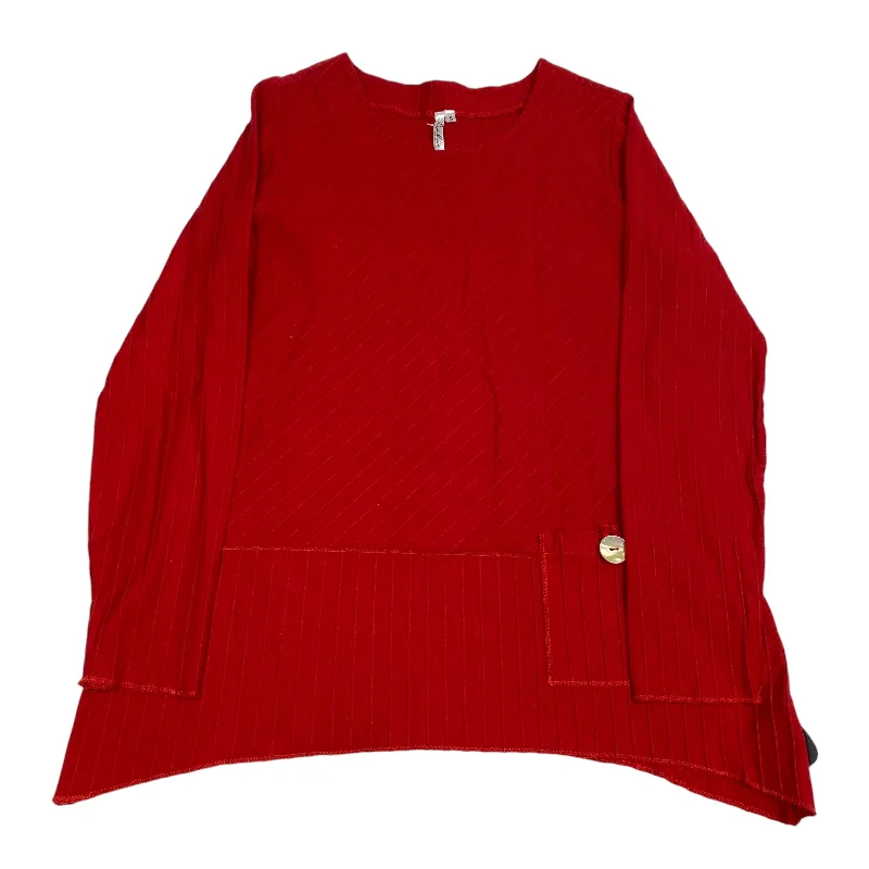 Major Savings Top Long Sleeve By Lulu B In Red, Size: S