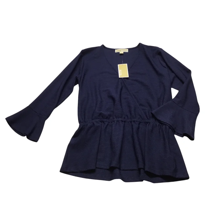 Loyalty Reward Top Long Sleeve By Michael By Michael Kors In Blue, Size: M
