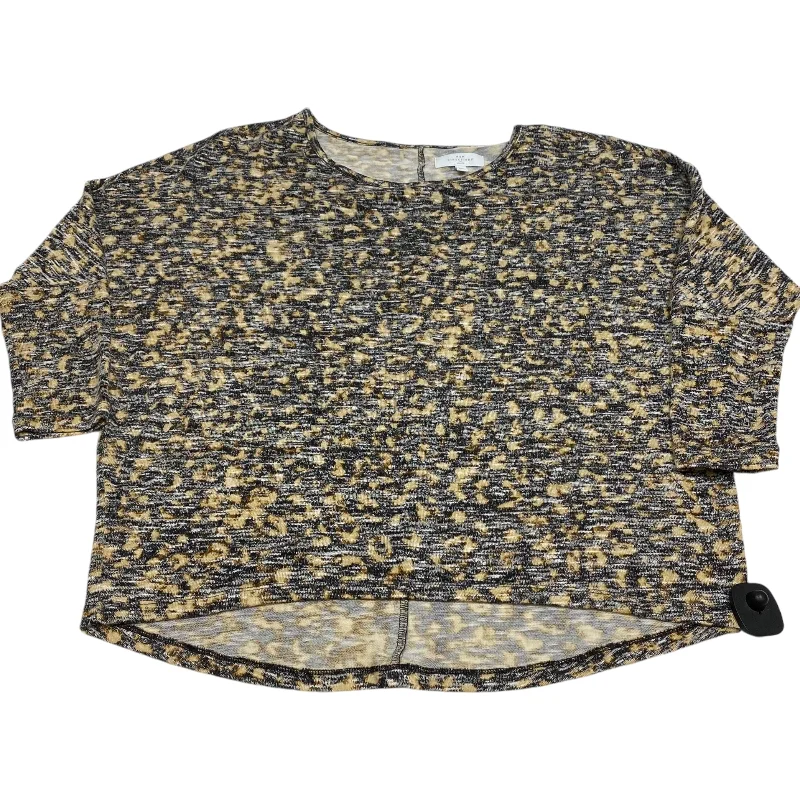 Savings Spectacular Top Long Sleeve By New Directions In Animal Print, Size: M