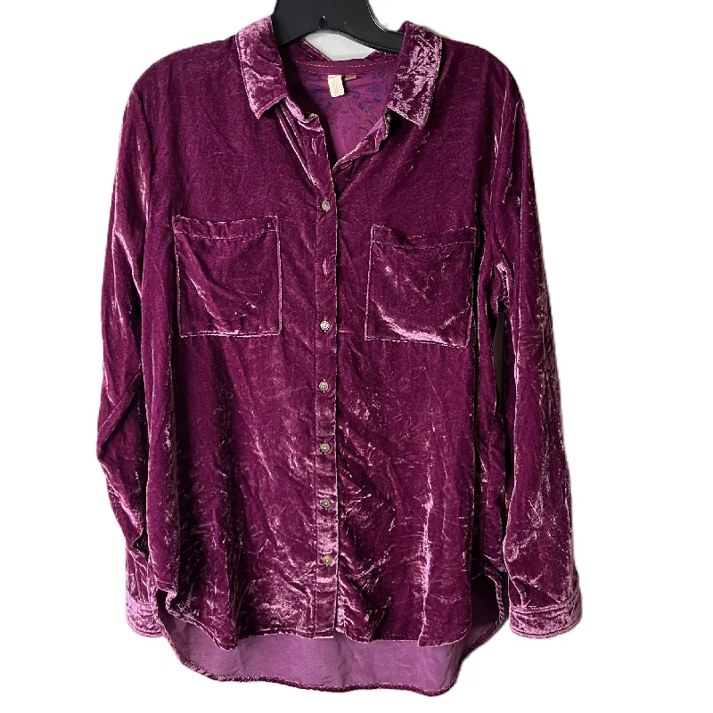 Value Deals Top Long Sleeve By Pilcro In Purple, Size: M