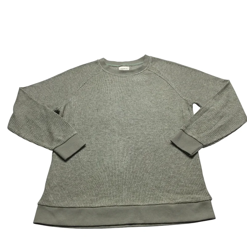 Stock Up and Save Top Long Sleeve By Thread And Supply In Green, Size: L