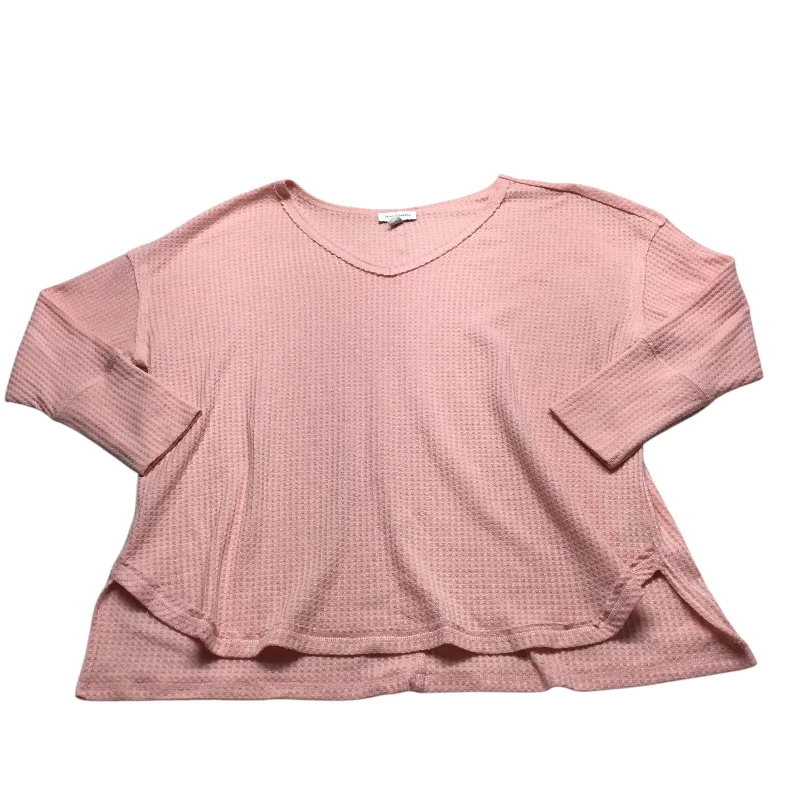 Midnight Madness Top Long Sleeve By Vintage America In Pink, Size: Xxl