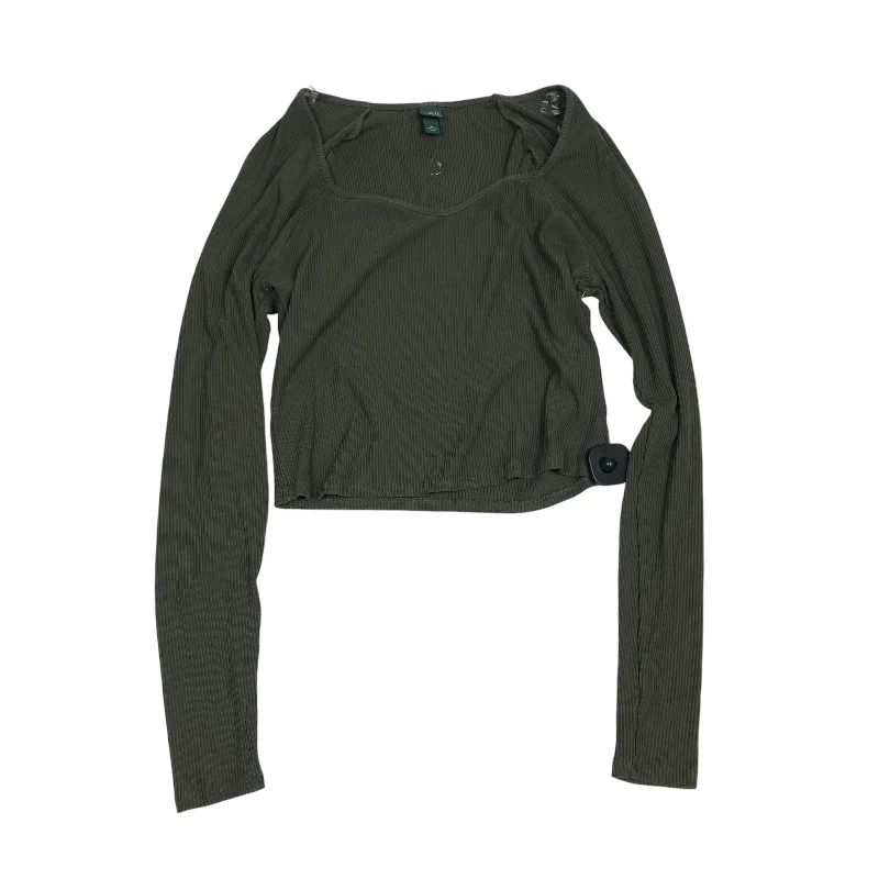 Epic Deals Top Long Sleeve By Wild Fable In Green, Size: Xl