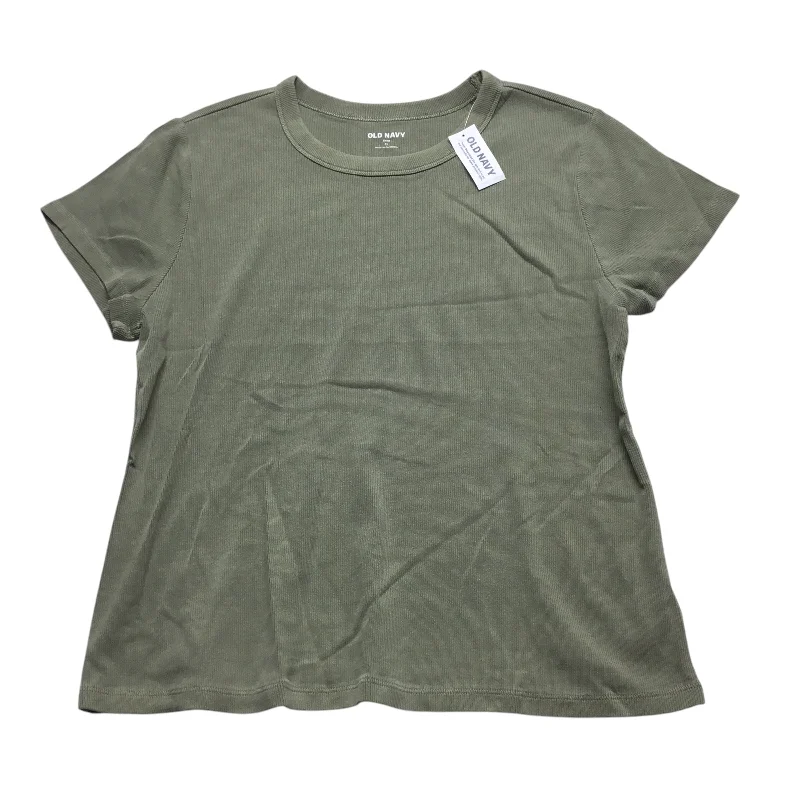 Last Chance Top Short Sleeve Basic By Old Navy In Gold, Size: Xl