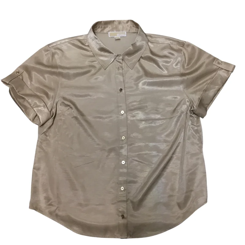 Low Prices Top Short Sleeve By Michael By Michael Kors In Gold, Size: Xl