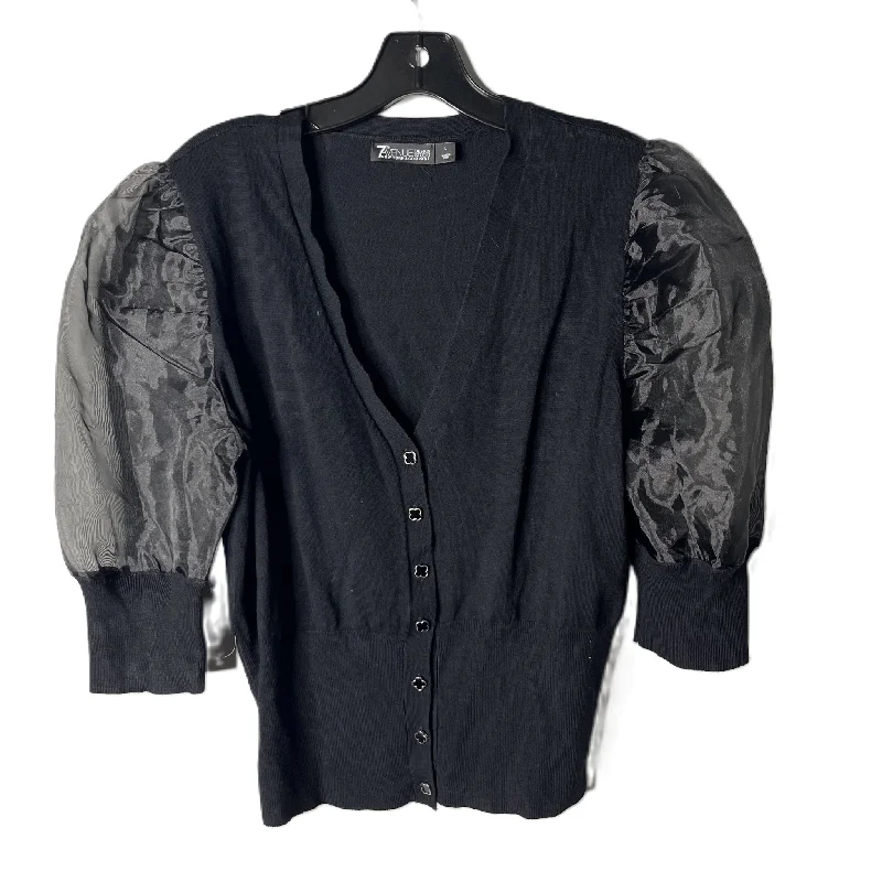 Deal Explosion Top Short Sleeve By New York And Co In Black, Size: L