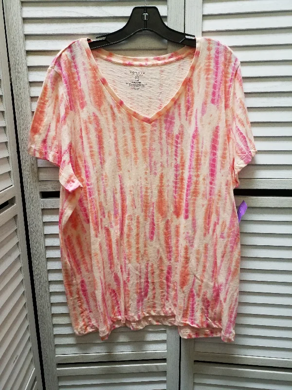 Savings Galore Top Short Sleeve By Sonoma  Size: 1x