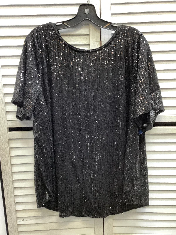 Great Deals Top Short Sleeve By Torrid In Black, Size: 1x