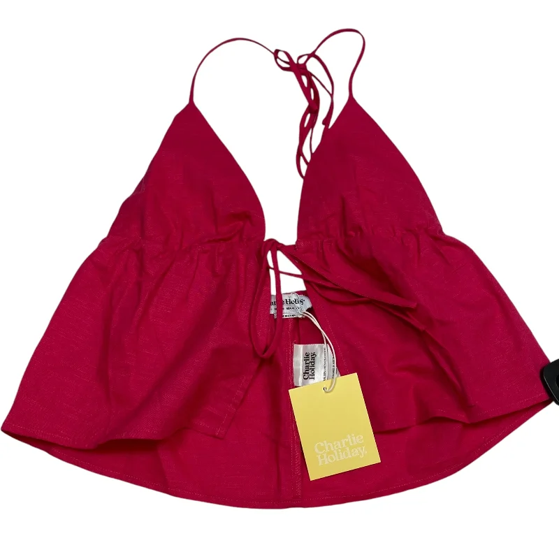 Deal of the Week Top Sleeveless By Charlie Holiday In Pink, Size: S