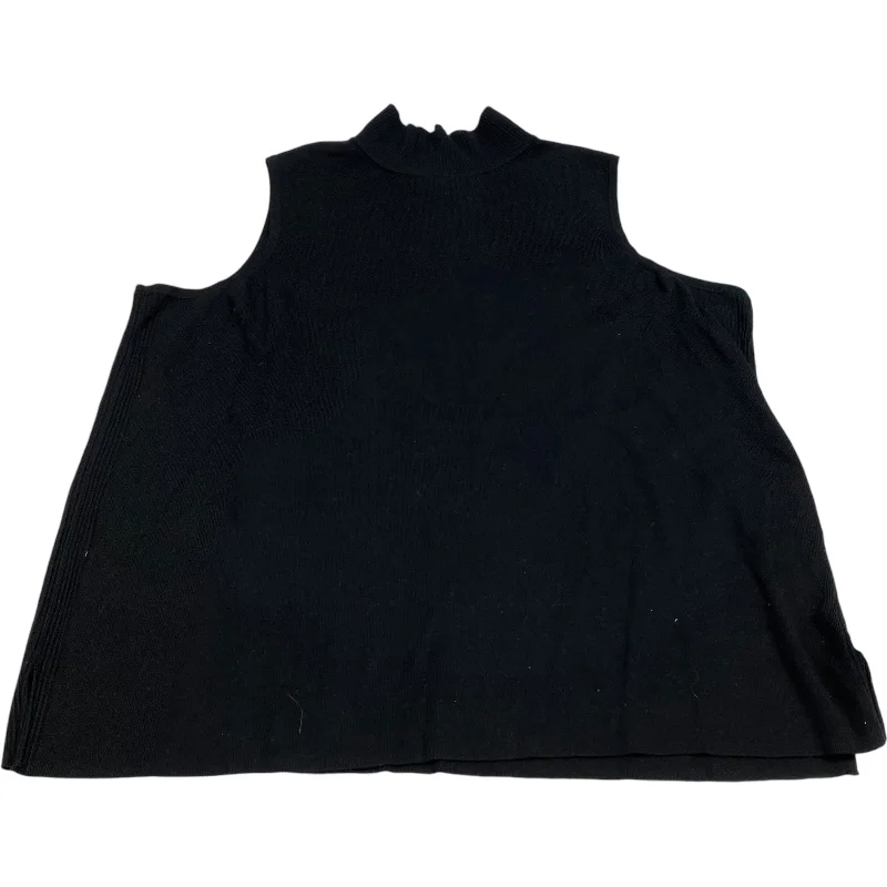 Act Now Top Sleeveless By Chicos In Black, Size: Xxl