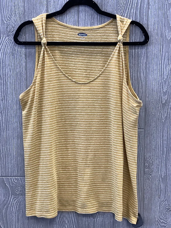 Top Sleeveless By Old Navy In Yellow, Size: Xl