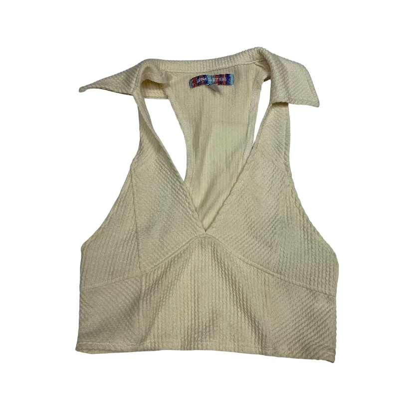 Amazing Deals Top Sleeveless By Urban Outfitters In Cream, Size: S