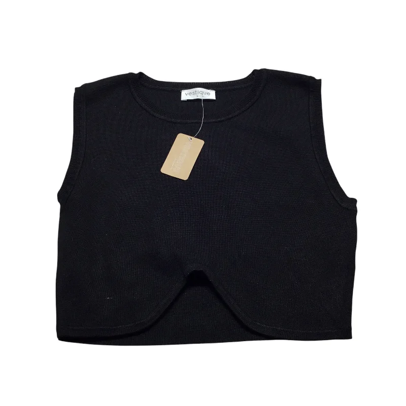 Price Cut Top Sleeveless By Vestique In Black, Size: L
