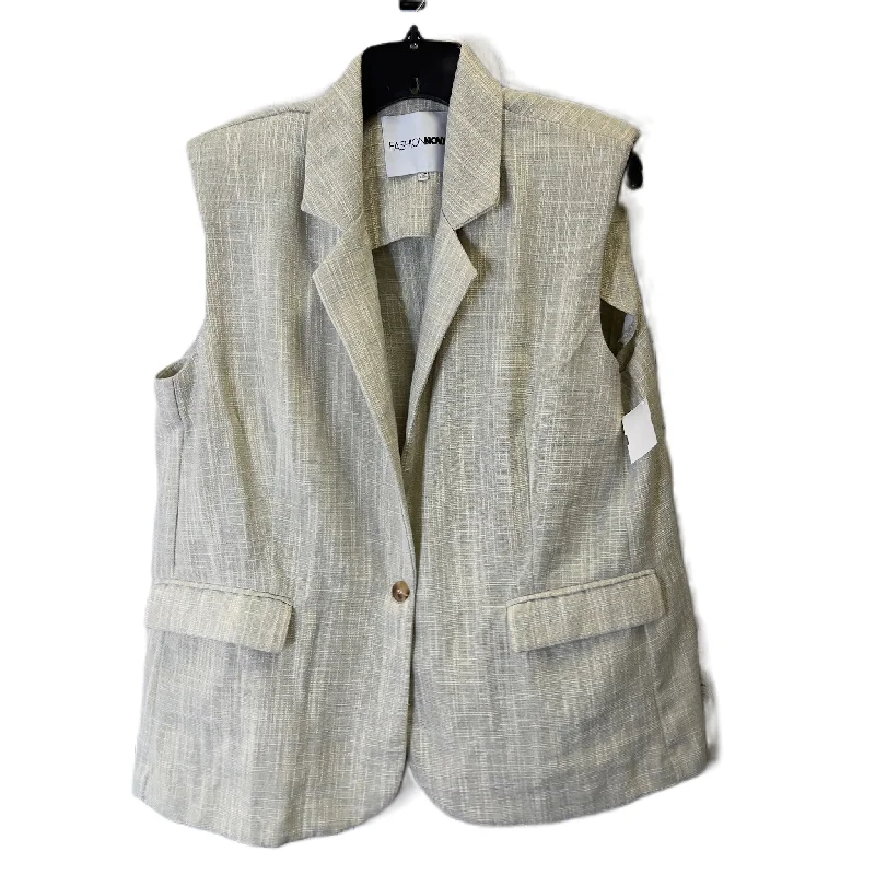 Holiday Sale Vest Other By Fashion Nova In Cream & Green, Size: Osfm