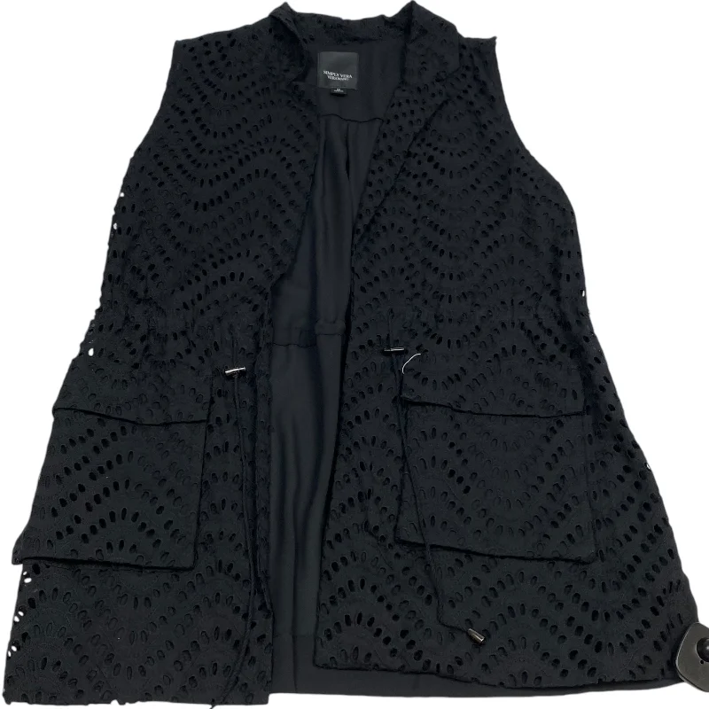 Great Bargains Vest Other By Simply Vera In Black, Size: M